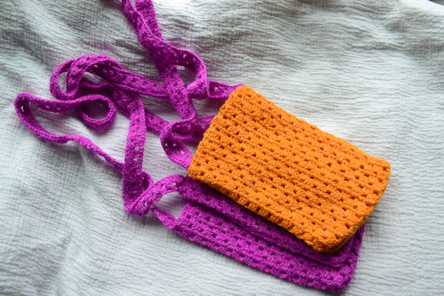 Crochet Granny Stripe Pouch